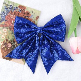 Sparkly Glitter Bow Tie Sequin Hair Bows for Girls Women Bow Hair Barrettes for Fine Thick Hair Sparkly Bowknot Hairpin for Styling Birthday Accessories for Women Bowknot Glitter Hairpin