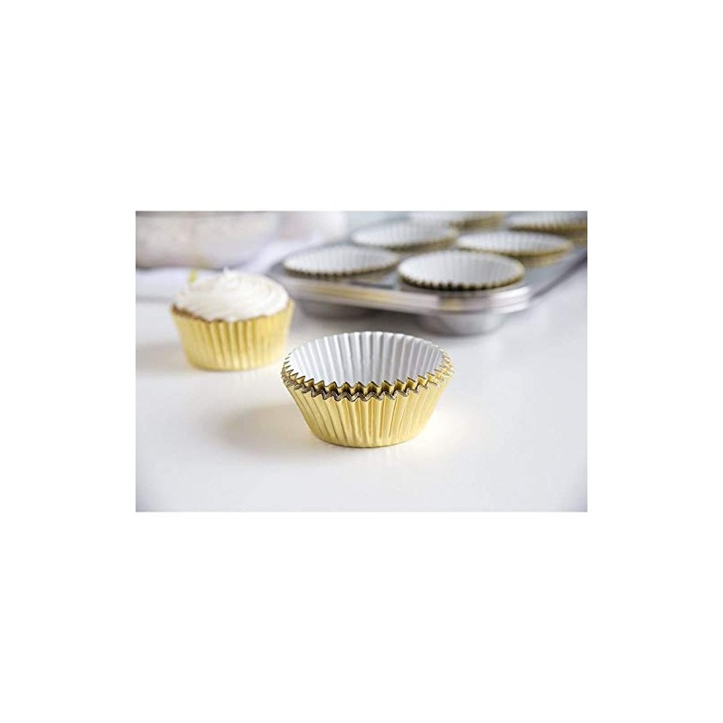 Fox Run 4924 Gold Foil Bake Cups, Standard, 32 Cups