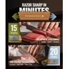 EUHOME Rolling Knife Sharpener Kit, Magnetic Kitchen Knife Sharpener Roller