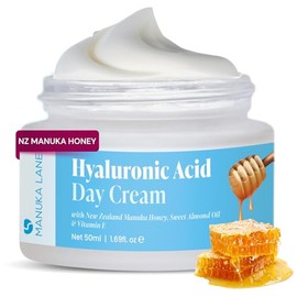 Manuka Lane Hyaluronic Acid Day Cream for Face and Neck with Oat Kernel Extract, Camellia Seed Oil & Sweet Almond Oil | Plant Based Formula | Carefully formulated to keep your skin healthy!