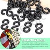 Keadic Black Plastic Barrier Chain, Plastic Chain Connectors with 20