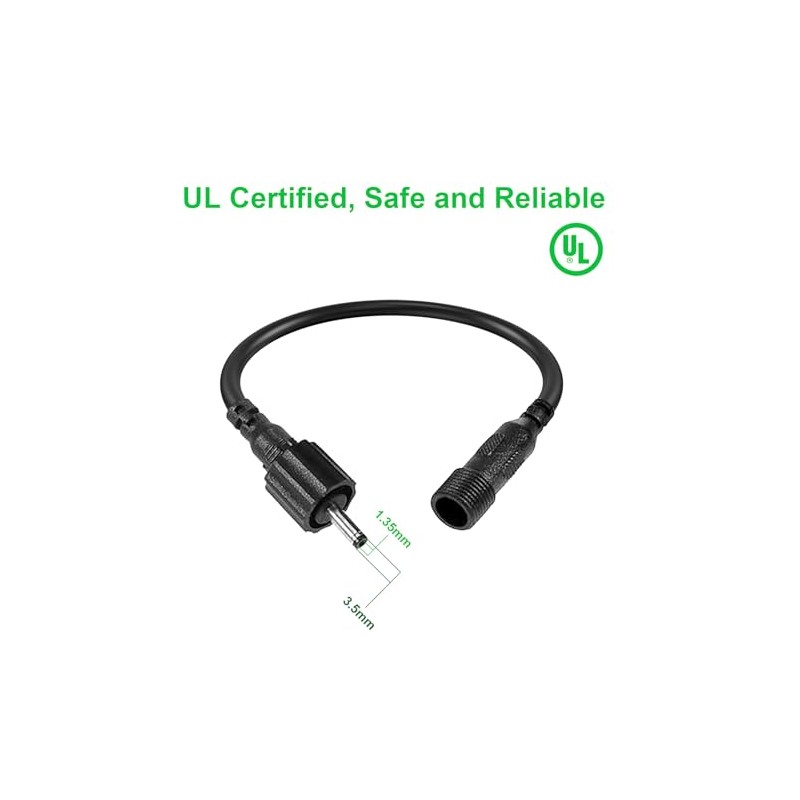 Extension Cable 2 Pack IP65 Waterproof Extension Cords for Landscape