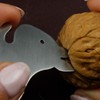 Real Stainless Steel Nutcracker Shape Squirrel with Leather Cord 6.5
