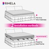 RIMELA Ruffle Bed Skirt White Full 14 Inch Drop, Elastic