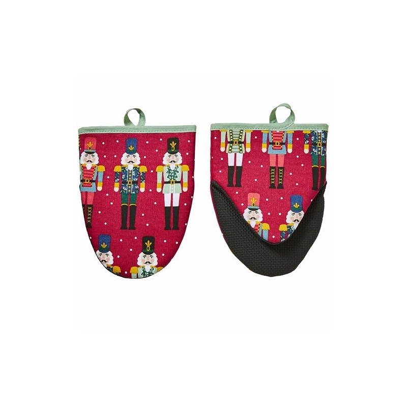 Ulster Weavers - Christmas Oven Mitts with Nutcracker Soldiers (18