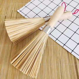 Sasara Bamboo Pot Cleaning Kitchen Brush Bamboo Handle Kitchen Utensils Multi-functional, Wet and Dry Dishwashing Brush Kitchen Brush