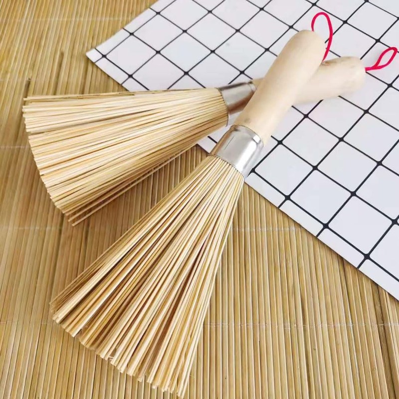 Sasara Bamboo Pot Cleaning Kitchen Brush Bamboo Handle Kitchen Utensils
