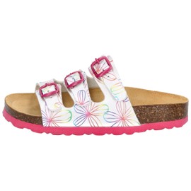 Lico Girls' Bioline Flower Kids Slippers, Bright White