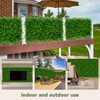 DOPGIB Greenery Faux Grass Wall Backdrop: 20"x20" (4P) UV-Anti Artificial