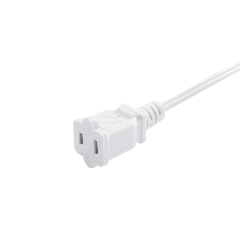 5FT Power Cable 2 Prong, AC Outlet Polarized Extension Cord,