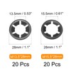 QUARKZMAN Set of 40 Internal Toothed Star Lock Washers Set