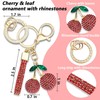 Yekoubo Key Fob Cover with Cherry Keychain, Soft TPU Smart