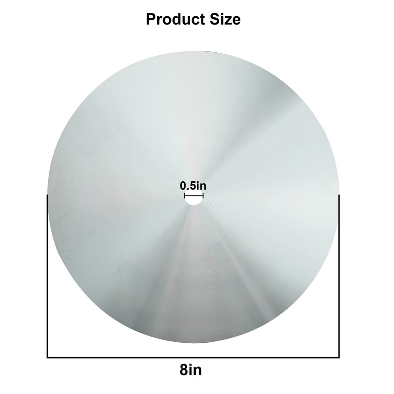 Aluminum Disc Master Base Lap Plate 8" x 1/2" Arbor