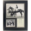 Championsip Racehorse Collectible Memorabilia | Triple Crown Racehorses | Framed