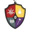 Wednesday Crest Keyring, Multi-Colour, multicoloured, Crest Brand Keyring
