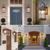 EERU Oil Rubbed Bronze Outdoor Light Sconces Wall Mount Matte