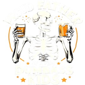 CafePress Proud Father Of A Few Dumbass Kids Large Tote Bag 18"x18" Reusable Grocery Shopping Sling Tote Bag