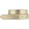 BELTINGER High-Quality Belt Metal Look Real Leather without Buckle 3