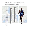 FIOTCEL 60pcs Marathon Pace Bands - 3 Time Goal Designs