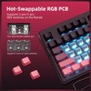 ZORNHER ZH980 Mechanical Keyboard Wireless,95% Pink Creamy Keyboard with Number