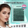 Cluster Lash Extensions 144PCS D Curl Eyelash Clusters with Premium