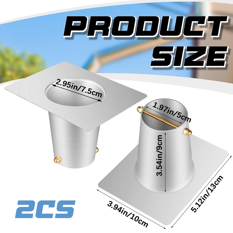 Zonon 2 Pcs Rain Chain Gutter Adapter Aluminum Gutter Adapter