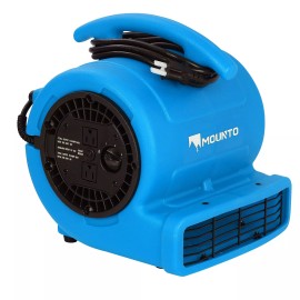 MOUNTO 1/4hp 1000cfm Air Mover Floor Blower Fan for Drying, Cooling, Ventilation
