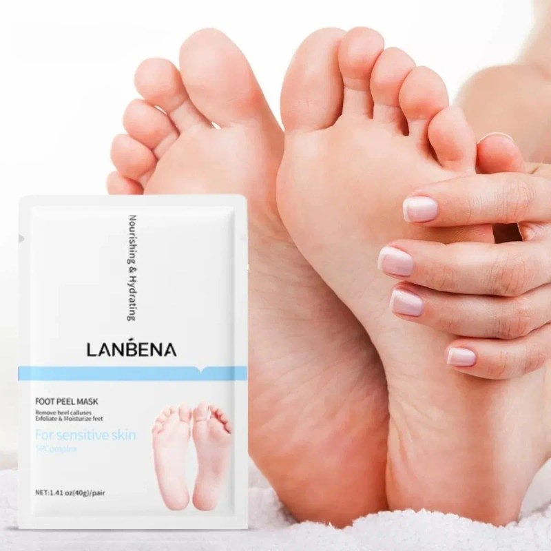 Lanbena Mascarillas De Pies Hidratante Exfoliante Aclarante
