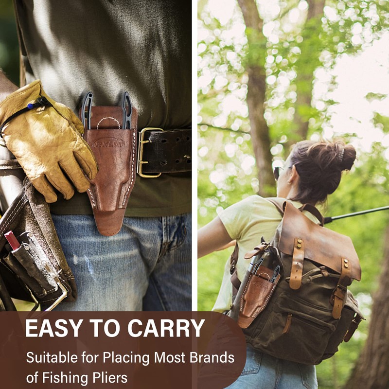 Fishing Pliers Holster with Retractable Lanyard, Universal Fit for Most