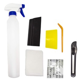 G Greenfilm Window Tinting Kit for Cars - 7pcs Window Tint Installation Tools Set - Includes Spray Bottle, Solution Spray, Squeegee, Knife, Fabric Cloth, Gasket Push Stick