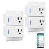 Smart Plug Voice Control Compatible with Alexa Google Assistant, APP