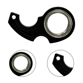 Finger Keychain Spinners, 2Pcs Aluminum Alloy Keychain Spinner Toy Novelty Keyring Spinner Toy for Finger Exercise Anxiety Relief
