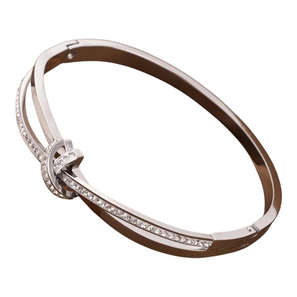 Untold Stories Gold and Silver Bangle Bracelet for Women with