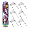 CADUFUELLY 8 Pcs Skateboard Wall Mount Metal Skateboard Hanger with