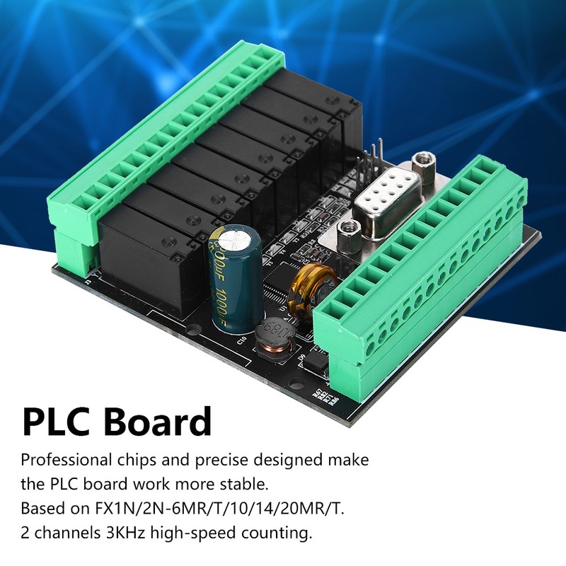 PLC Industrial Control Board Based on FX1n 2N‑6Mr t 10/14/20Mr