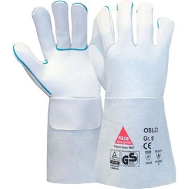 6 Pairs Hase Safety Gloves Oslo Welding Gloves Long Leather Work Gloves with Cuff Size XL (10)
