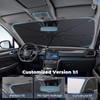 Windshield Sun Shade Umbrella for 2016-2026 Volvo XC90 Accessories: Custom
