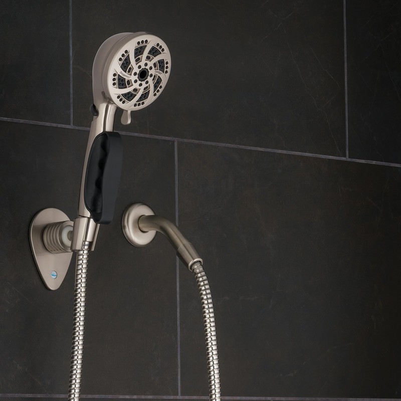Oxygenics CareSpa Brushed Nickel Handheld Shower Head 1.8-GPM (6.8-LPM)