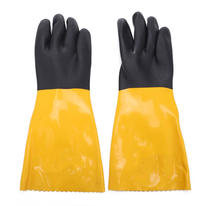 PVC Coated Protective Gloves Lengthening Seamless Wear Resistance Gloves for