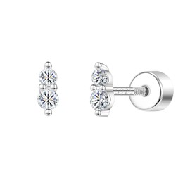 AoedeJ 925 Sterling Silver Earrings Screw Back Earrings Earrings With Screw Backs Women Earrings