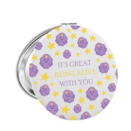 FAADBUK at Inspired Pocket Mirror Lumpy Space Princess Gift Its Great Being Alive with You for Her (LSP Pocket Mirror)
