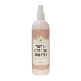Agua De Rosas Con Aloe Vera Hidratante Facial 500 ml