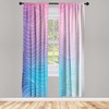 Ambesonne Abstract Window Curtains, Nebula Sky Inspired Ombre Effect Pattern
