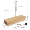 256Hz Tuning Fork with Wood Resonance Box and Hammer Sound