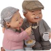 ORFOFE Anniversary Couple Resin Figurine Decor Love Statue for Elderly