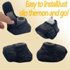 BIVIKEY 4PCS Walker Ski Glide Covers|Set Foldable Walker Accessories Easy-to-Remove