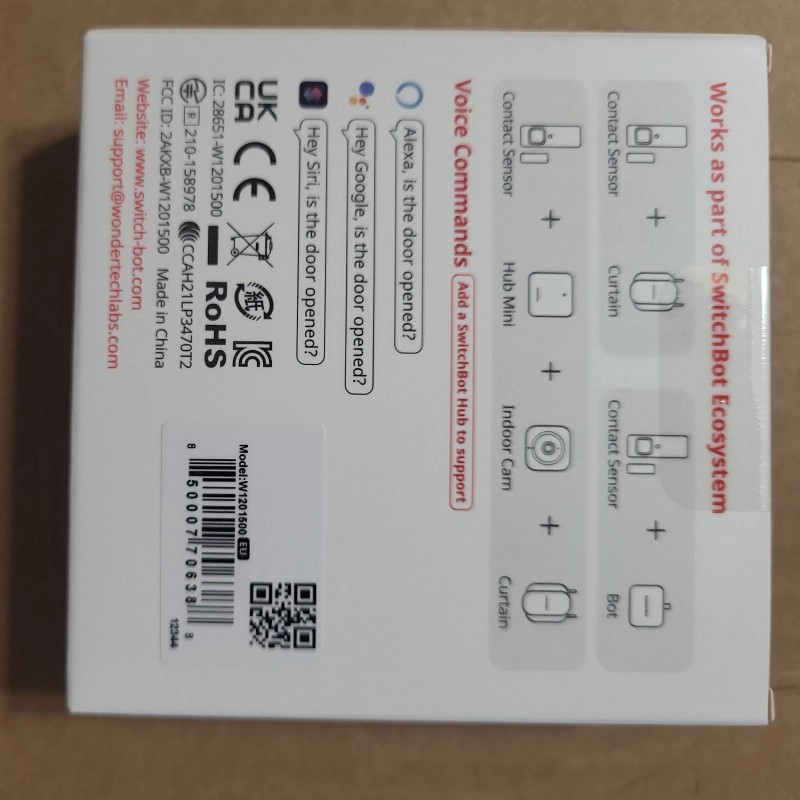 Smarthome SwitchBot Contact Sensor Smart Home Security Wireless Window Alarm