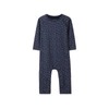 NAME IT Baby Boys Onesie in Grey Organic Cotton, Blue