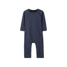 NAME IT Baby Boys Onesie in Grey Organic Cotton, Blue (Dark Sapphire)