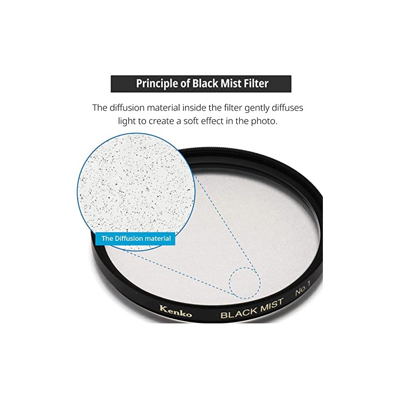 Kenko Photography effect filter Black Mist No.01 58mm Soft Effect,